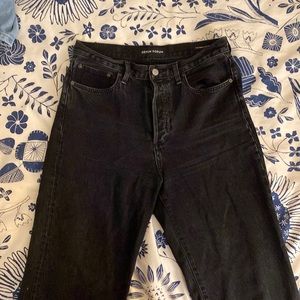Denim Forum wide leg black jeans